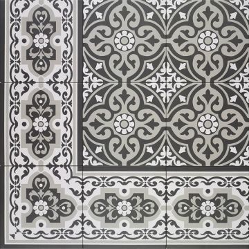 Керамогранит Mainzu (Маинзу) Normandy Cenefa Black 20х20 см