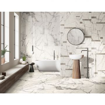 Керамогранит Azteca (Ацтека) Pav. Invisible Nat White 60x120 см (925400), 925405