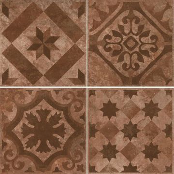 Керамогранит Ceracasa (Керакаса) Livorno Deco Medici Terracotta 40,2x40,2 см