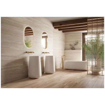 Керамогранит Наварти Navona 120х60 см бежевый рельефная RP-259433, Rlv., Navarti