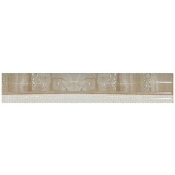 Бордюр Наварти Daino Natural 25х3 см коричневый глянцевый, Moldura, Navarti