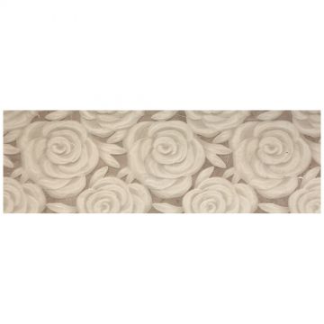 Плитка Порселаните Дос Rectificado Crema Relieve Rose 90х30 см бежевая матовая, 9535, Porcelanite Dos