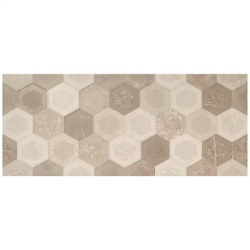 Декор Порселаните Дос Porcelanitе Dos 8215 80х33,3 см кремовый, бежевый матовая PCD000027, Crema Relieve Rodas, Porcelanite Dos