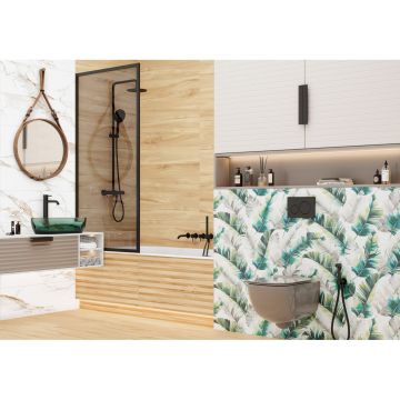 Плитка настенная Delacora (Делакора) Barbados Calacatta 30х90х1,05 см WT93BAB00