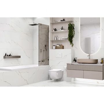 Керамогранит Delacora (Делакора) Calacatta Milazzo Gold sugar-эффект 60х120х0,95 см 60120CMI01