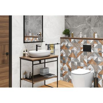 Плитка настенная Delacora (Делакора) Kioto Triangle 30х90х1,05 см WT93KIT55