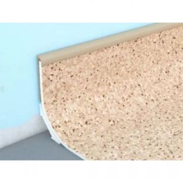 Плинтус коннелюрный ПВХ верхняя часть Bonkeel (Бонкил) Prof Бежевый 2200х28х5 мм, 492873