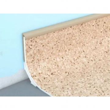 Плинтус коннелюрный ПВХ верхняя часть Bonkeel (Бонкил) Prof Светло-серый 2200х28х5 мм, 492874