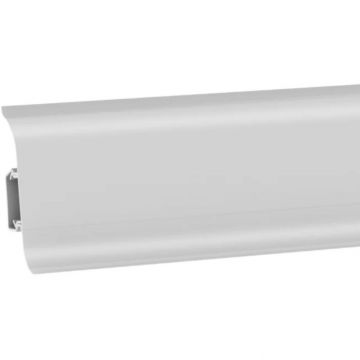 Плинтус ПВХ Bonkeel (Бонкил) Color текстурированная с кабель-каналом ВС6002 Белый 2200х60х25 мм, 494372