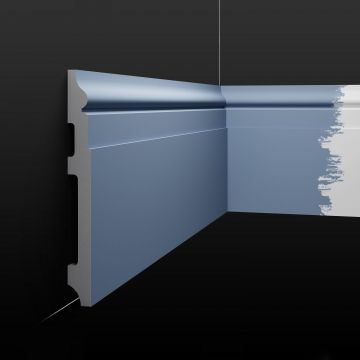 Дюрополимерный плинтус Fargo (Фарго) 13х130х2000 мм белый п042