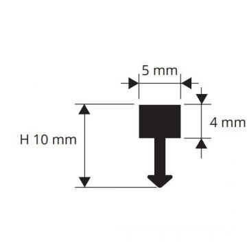 Вставка Progress Profiles (Прогресс) 5х10 мм 2.7 м латунь полированная (PITOL 510 )