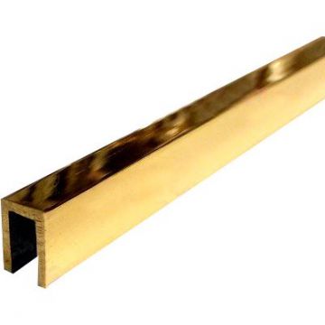 Профиль Progress Profiles (Прогресс) П-образный 10х10 мм 2.7 м латунь полированная (PСLОL 10)
