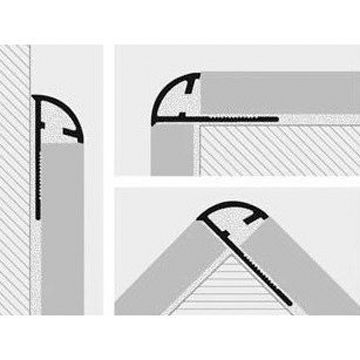 Угол внешний Progress Profiles (Прогресс) 26х12.5 мм 2.7 м латунь полированная (PJOC 125)