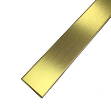 Полоса Progress Profiles (Прогресс) 20х1.5 мм 2.7 м латунь шлифованная (PIOS 202)