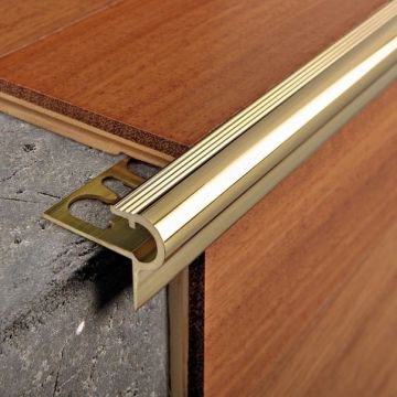 Профиль Progress Profiles (Прогресс) F-образный 30х13 мм 2.7 м латунь хромированная (PSYOС 10)