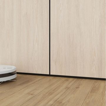Теневая рейка под панели и керамогранит Laconistiq (Лаконистик) Dual Черный Муар RAL9005 3000x12x8,6 мм зазор 6 мм вставка FLEX в комплекте, 22-31-300