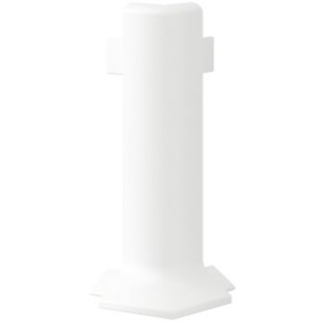 Угол наружный алюминиевый Laconistiq (Лаконистик) Adhesive 80 мм Белый матовый 80х10х10 мм, 125-22-80