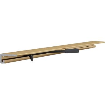 Микроплинтус Laconistiq (Лаконистик) Micro 15 classic Золотой анодированный 2450х15х5 мм