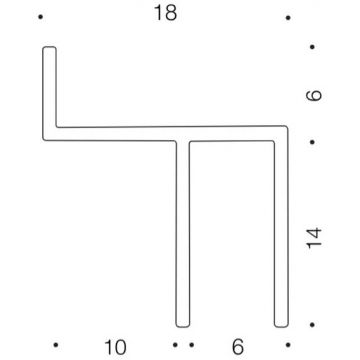 Угловой профиль Ликорн (Likorn) (закладная) для монтажа на черновом этапе ремонта С-10.2.1, 2000х50 мм