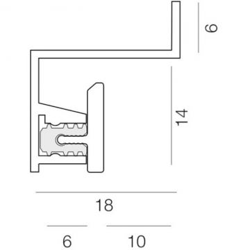 Угловой профиль Ликорн (Likorn) (закладная) для монтажа на черновом этапе ремонта С-10.2.1, 2000х50 мм