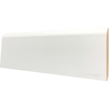 Плинтус МДФ Teckwood (Теквуд) Титан Белый Прямой ПВХ-пленка 80х10х2150 мм