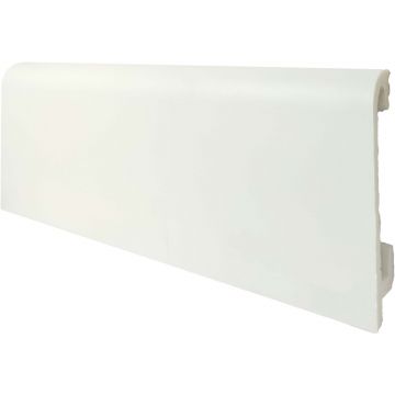 Напольный плинтус Teckwood (Теквуд) под окраску белый ДП3 80х16х2000 мм