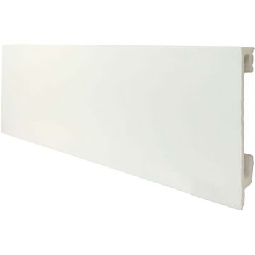 Напольный плинтус Teckwood (Теквуд) под окраску белый ДП5 80х16х2000 мм