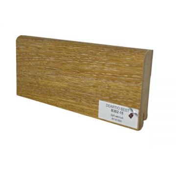 Плинтус напольный МДФ DeArtio (Да Артио) Премиум Древесный Дуб желтый В302-15 2050х80х16 мм