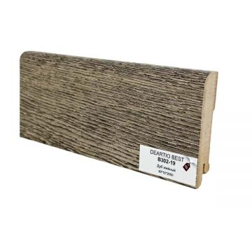 Плинтус напольный МДФ DeArtio (Да Артио) Премиум Древесный Дуб жженный В302-19 2050х80х16 мм