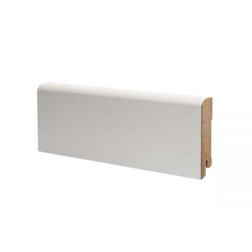 Плинтус напольный МДФ DeArtio (Да Артио) Эконом White W02-60 2050х60х16 мм