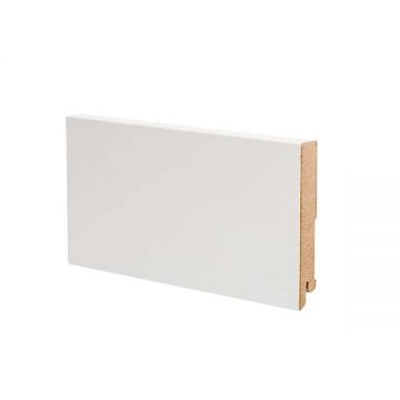 Плинтус напольный МДФ DeArtio (Да Артио) Эконом White W06-100 2050х100х16 мм