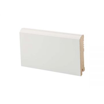 Плинтус напольный МДФ DeArtio (Да Артио) Эконом White W28-100 2050х100х16 мм