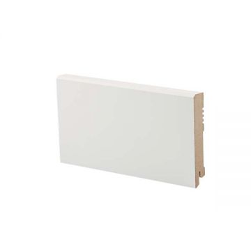 Плинтус напольный МДФ DeArtio (Да Артио) Эконом White W29-100 2050х100х16 мм