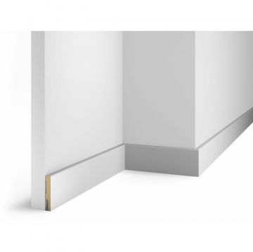 Плинтус Cosca Decor (Коска) МДФ AP71 под покраску, Белый 58x10x2400 мм