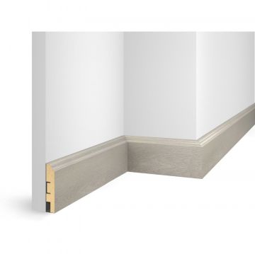 Плинтус Cosca Decor (Коска) МДФ ЕP02 NanoFlex, Дуб Анталия 60x16x2400 мм