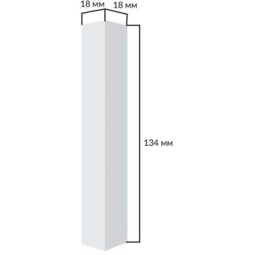 Соединительный элемент Cosca Decor (Коска) для плинтуса МДФ 18x18x134 мм компл.