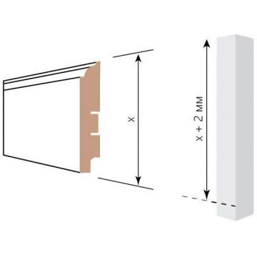 Соединительный элемент Cosca Decor (Коска) для плинтуса МДФ 18x18x134 мм компл.