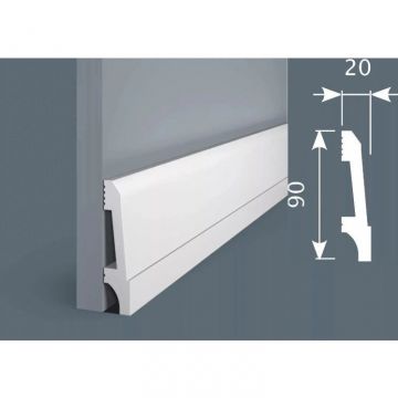 Плинтус экополимер Cosca Decor (Коска) PX023 90х20х2000 мм (MK-00004757)