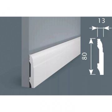 Плинтус экополимер Cosca Decor (Коска) PX021 80х13х2000 мм (MK-00004756)