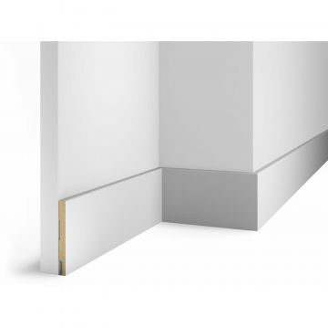 Плинтус Cosca Decor (Коска) МДФ AP73 под покраску, Белый 95x10x2400 мм