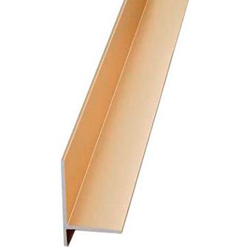 Плинтус напольный Евротрим (Eurotrim) теневой алюминиевый анодированный 30х20 мм 2 м золото (7627)