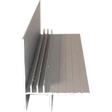 Плинтус потолочный Евротрим (Eurotrim) парящий потолочный алюминиевый анодированный 15х15 мм 2 м серебристый (7284.01)