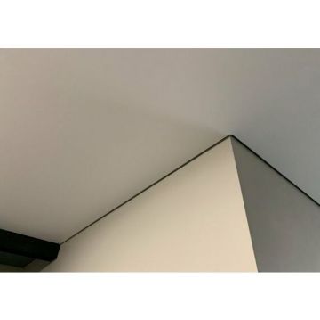 Плинтус потолочный Евротрим (Eurotrim) парящий потолочный алюминиевый анодированный 15х15 мм 2 м черный (7284.05)