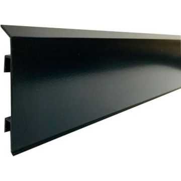 Плинтус напольный Евротрим (Eurotrim) F-70 алюминиевый анодированный 10х70 мм 2.95 м черный (2158)