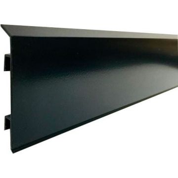 Плинтус напольный Евротрим (Eurotrim) F-100 алюминиевый анодированный 10х100 мм 2.95 м черный (2642)
