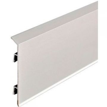 Плинтус напольный Евротрим (Eurotrim) F-100 алюминиевый анодированный 10х100 мм 2.95 м под покраску (2642.)