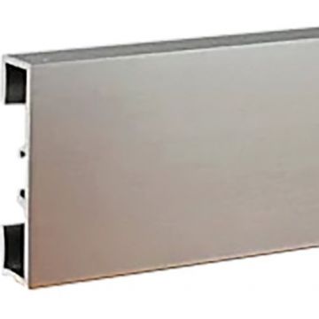 Плинтус напольный Евротрим (Eurotrim) C-40 алюминиевый анодированный 10х40 мм 2.95 м серебристый (4036.01)