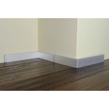 Плинтус напольный Евротрим (Eurotrim) C-40 алюминиевый анодированный 10х40 мм 2.95 м серебристый (4036.01)