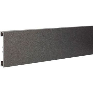 Плинтус напольный Евротрим (Eurotrim) C-40 алюминиевый анодированный 10х40 мм 2.95 м черный (4036.05)