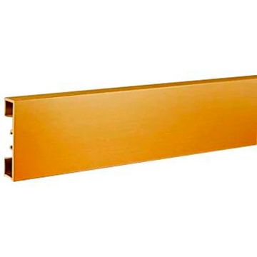 Плинтус напольный Евротрим (Eurotrim) C-60 алюминиевый анодированный 10х60 мм 2.95 м золото (4037)